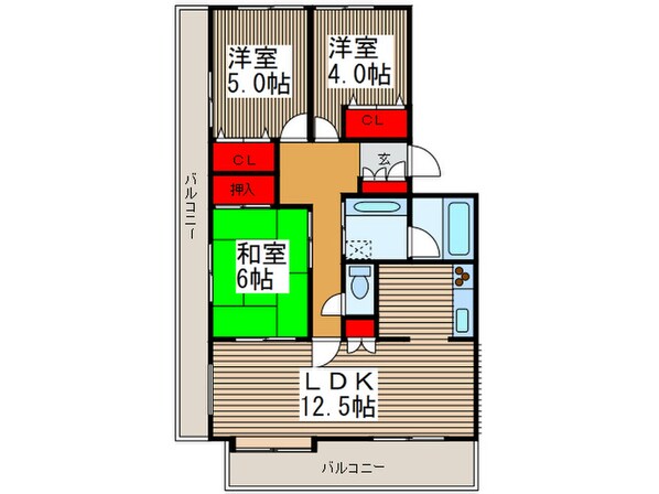 カーサグラン西川口の物件間取画像